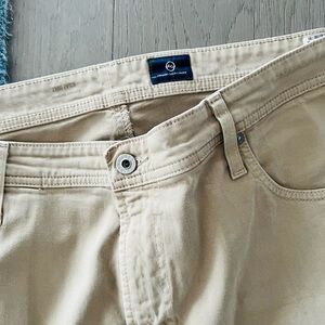 Ag Adriano Goldschmied Men's Straight Jeans in Khaki